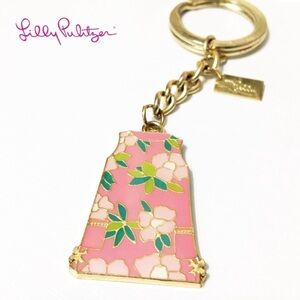 Lilly Pulitzer shift keychain Lilly’s pink skip on it NWT
